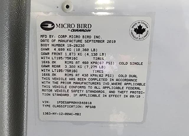 2019 Ford T350 HD Blue Bird MFSAB - Image 3