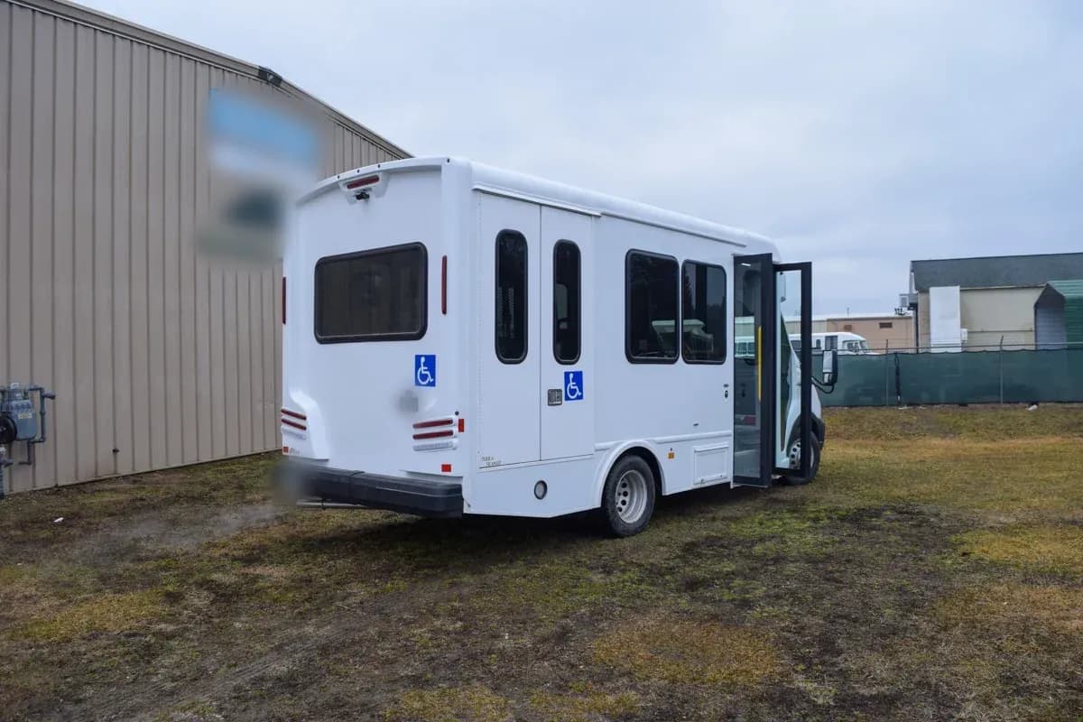 2025 Ford T350 Cutaway Turtle Top Shuttle Bus - Image 2