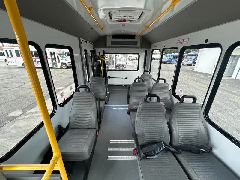 2025 Ford T350 Cutaway Turtle Top Shuttle Bus - Image 7