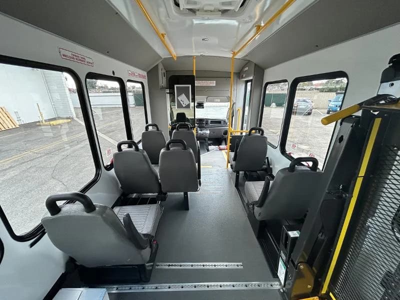 2025 Ford T350 Cutaway Turtle Top Shuttle Bus - Image 9