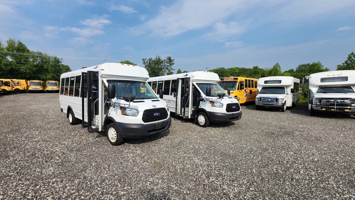 2 Matching 2019 Ford Transit 350 Activity Buses - Image 1