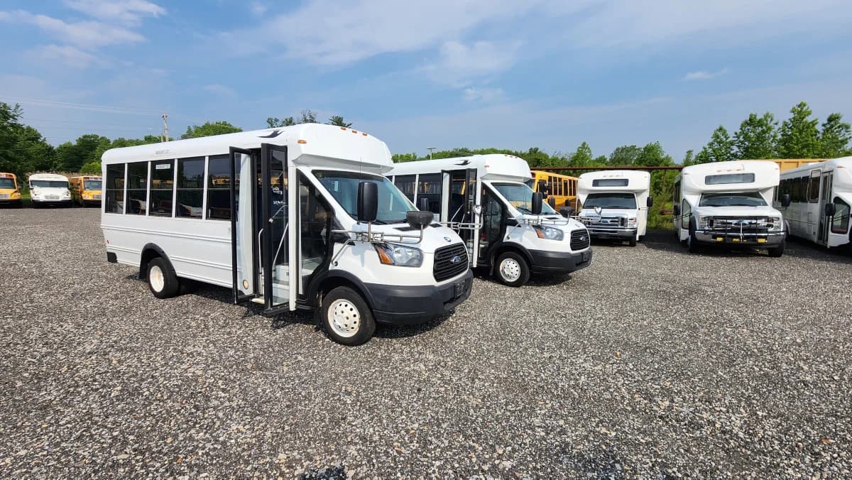 2 Matching 2019 Ford Transit 350 Activity Buses - Image 3