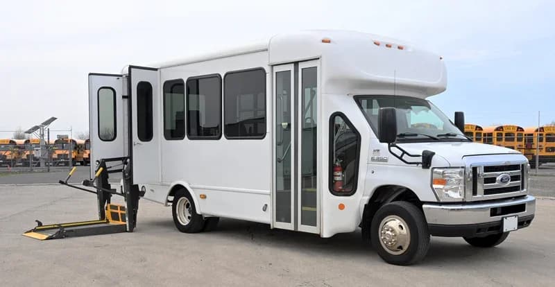 2019 Ford E350 ADA Shuttle Bus - Image 1