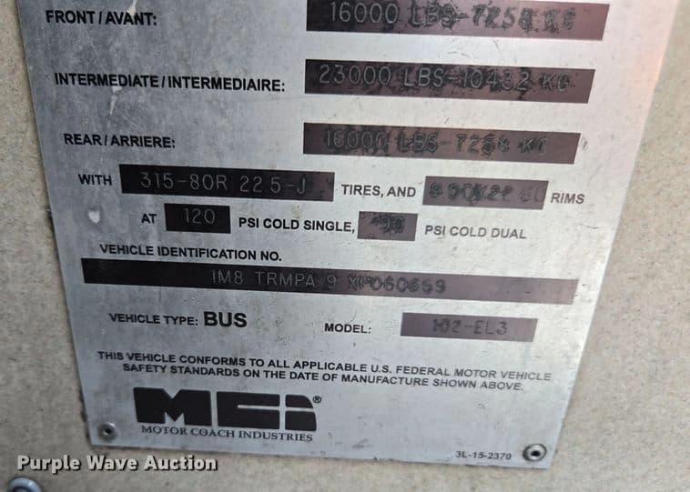 1999 Motor Coach Industries coach bus Coach - Image 104