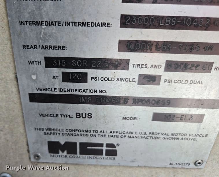 1999 Motor Coach Industries coach bus Coach - Image 105