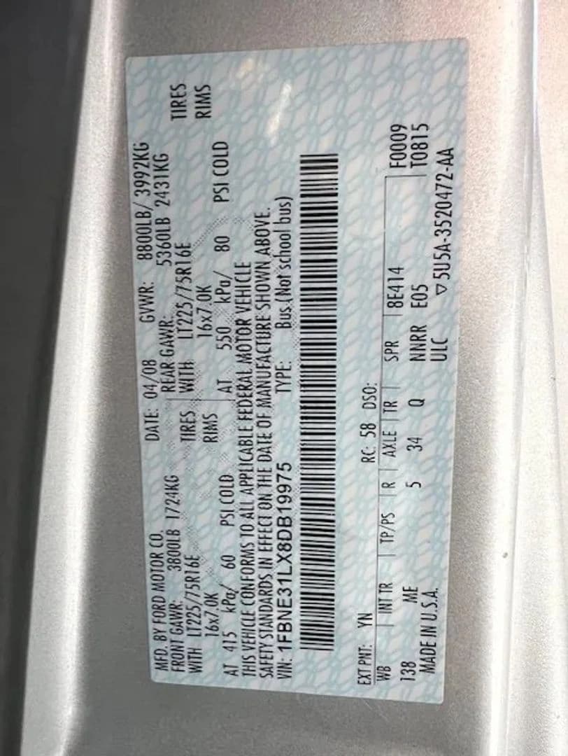 2008 FORD E350 SUPER DUTY 12 PASSENGER - Image 18