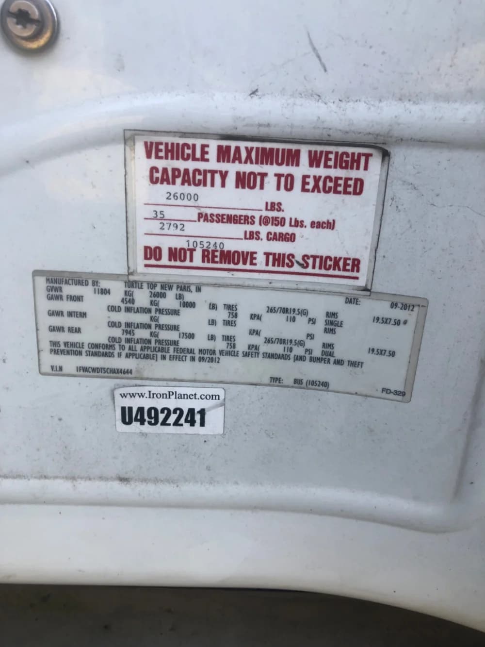 2012 Freight liners M2 - Image 6