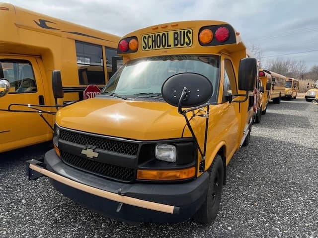 2014 Chevrolet 20 Passenger Blue Bird - Image 1