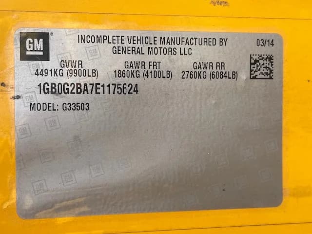 2014 Chevrolet Express Blue Bird 20 Passenger School Bus - Image 14
