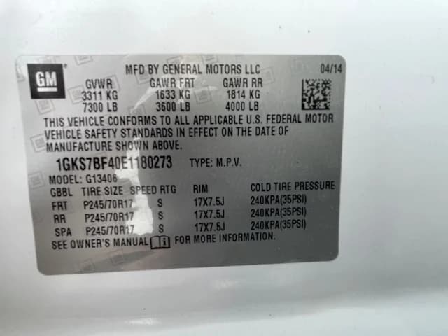 2014 GMC 7 Passenger School Van - Image 10