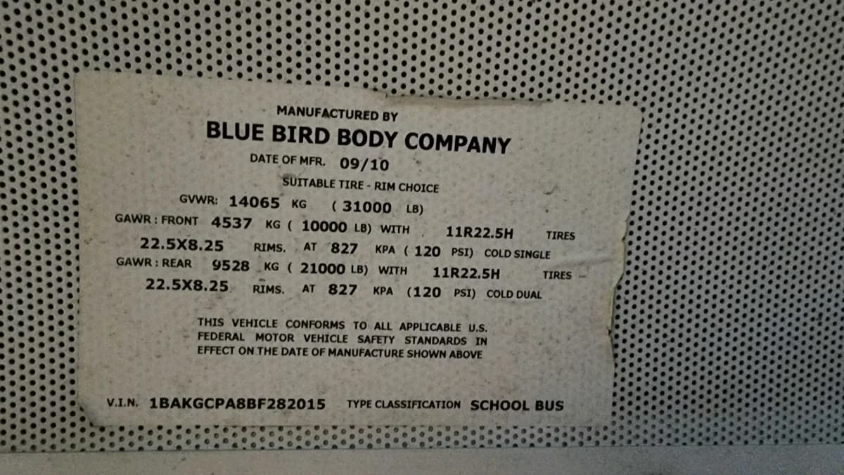 2011 Blue Bird Handy Bus A/C ADA - Image 15