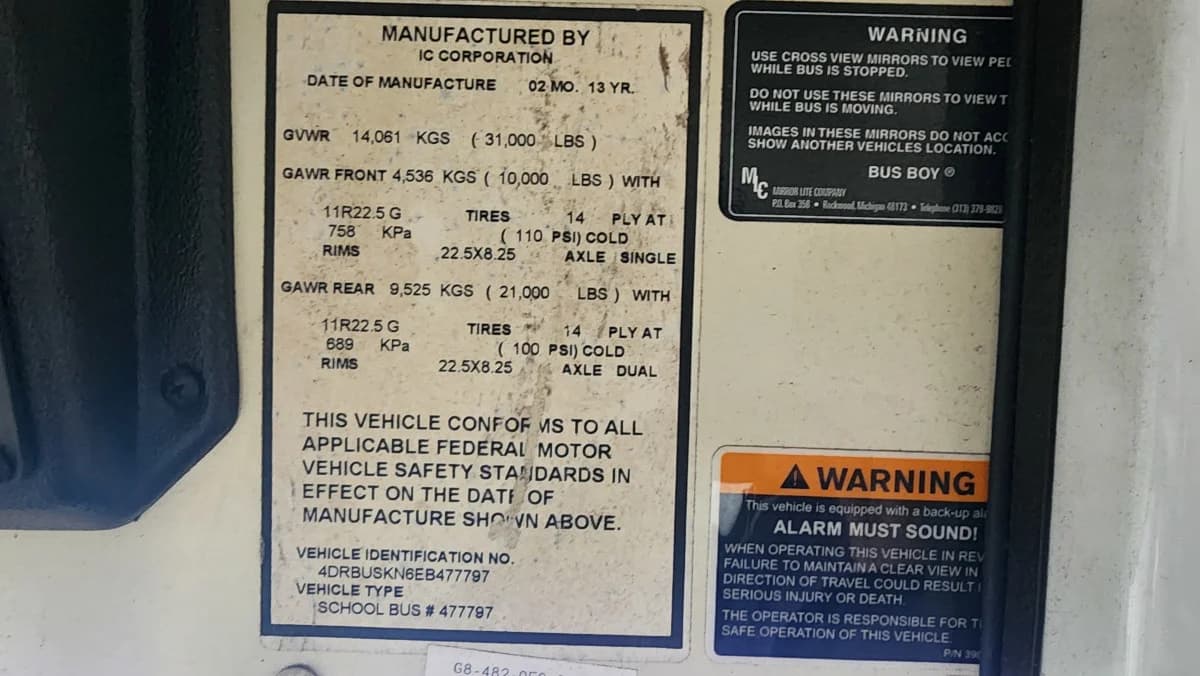 2014 International CE A/C ADA Bus - Image 13