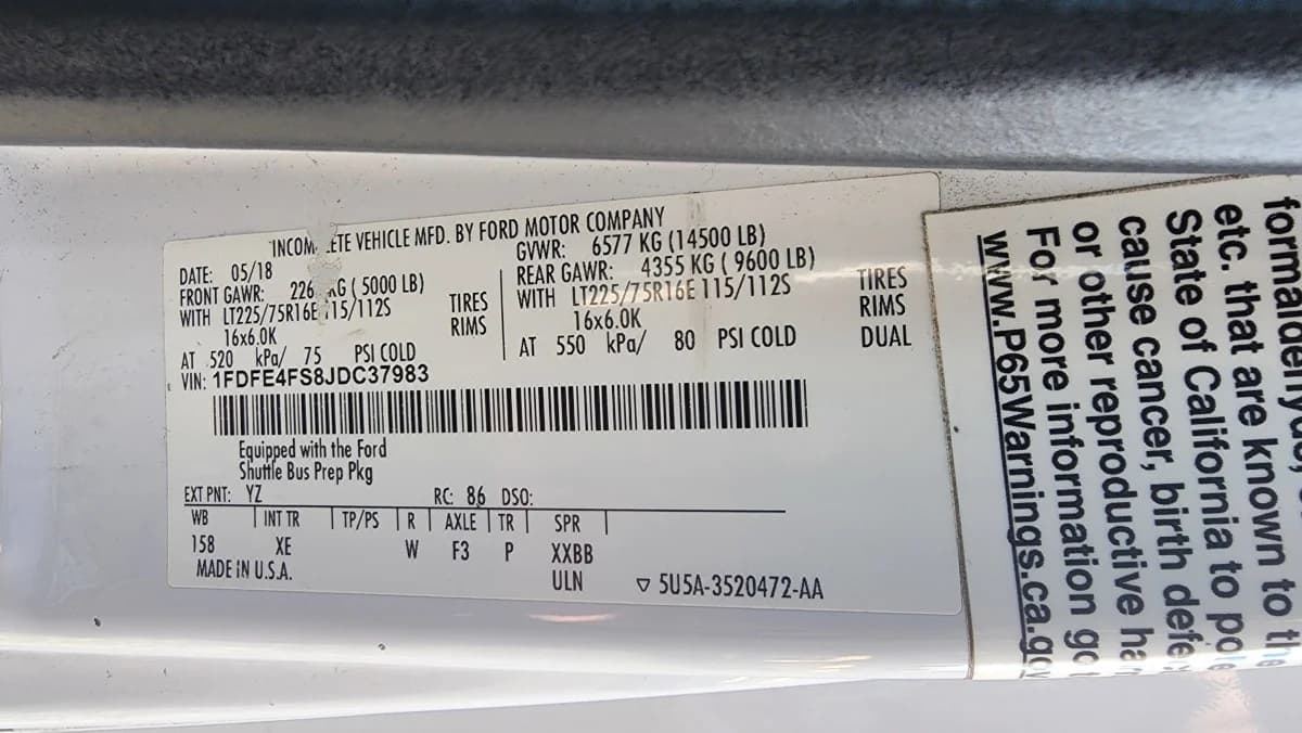 2018 FORD E-450 Non-CDL ADA - Image 42