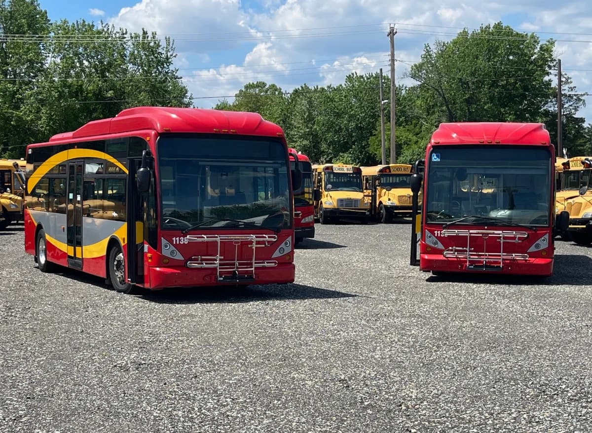 Two Twin Van Hool 30 Foot Transit Buses - Image 5