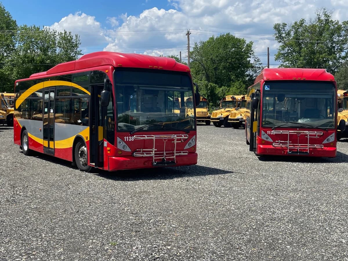 Two Twin Van Hool 30 Foot Transit Buses - Image 1