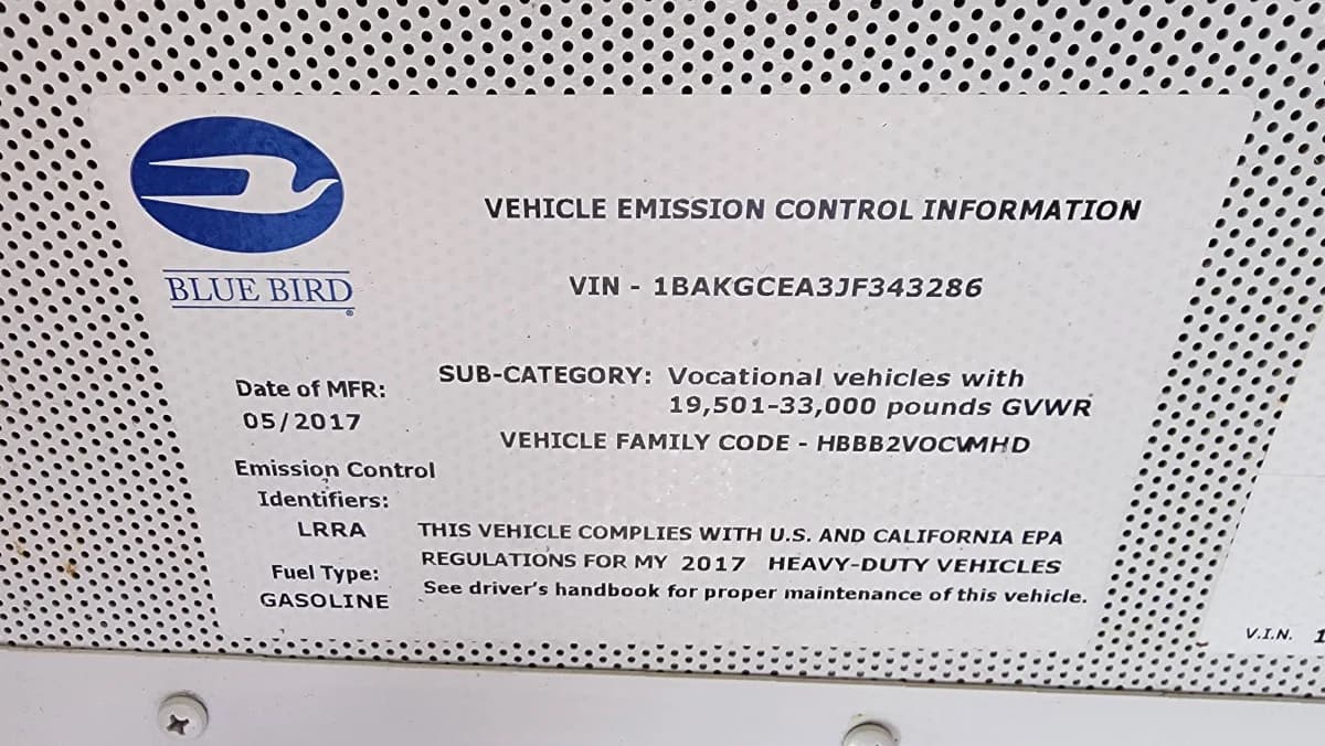 2017 Blue Bird Vision A/C - Image 40