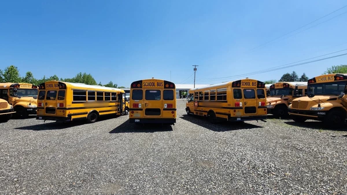 3 Matching 2021 Chevy NJ Spec Minotour 24 Passenger Buses - Image 3