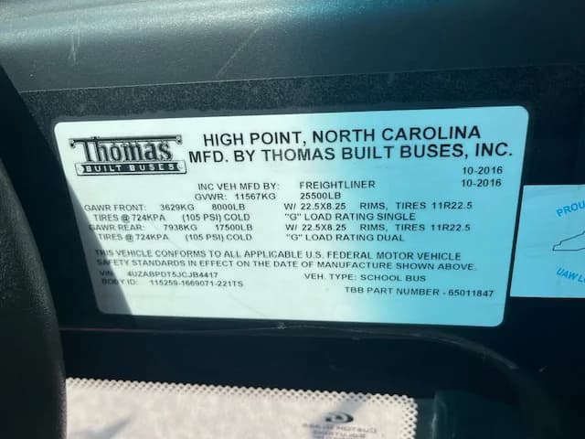 2018 THOMAS C2 48 Passenger  - Image 26