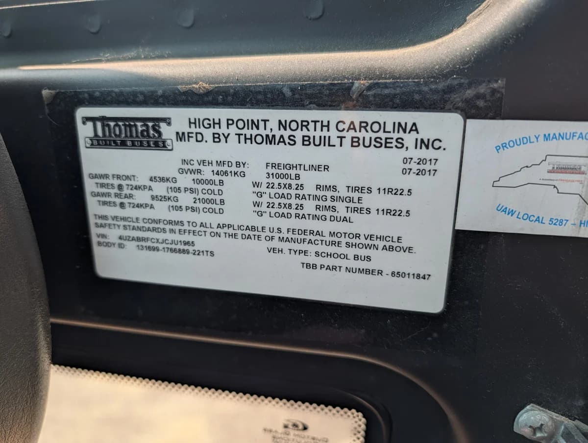 2018 Thomas C2 48 Passenger - Image 24