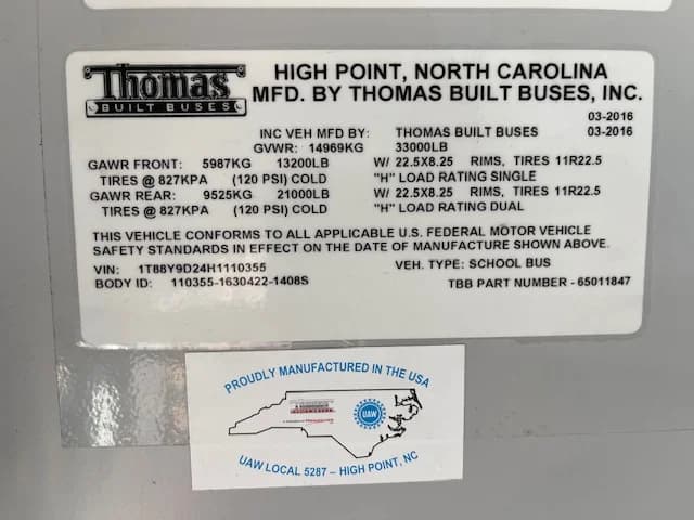 2017 THOMAS FE 84 Passenger - Image 27