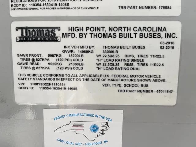 2017 THOMAS FE Flat Nose 84 Pass - Image 17