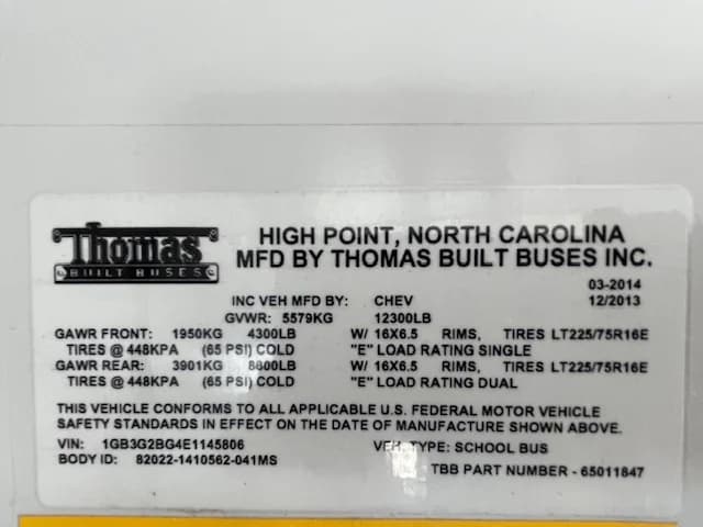 2015 CHEVROLET C4500 Thomas - Image 23