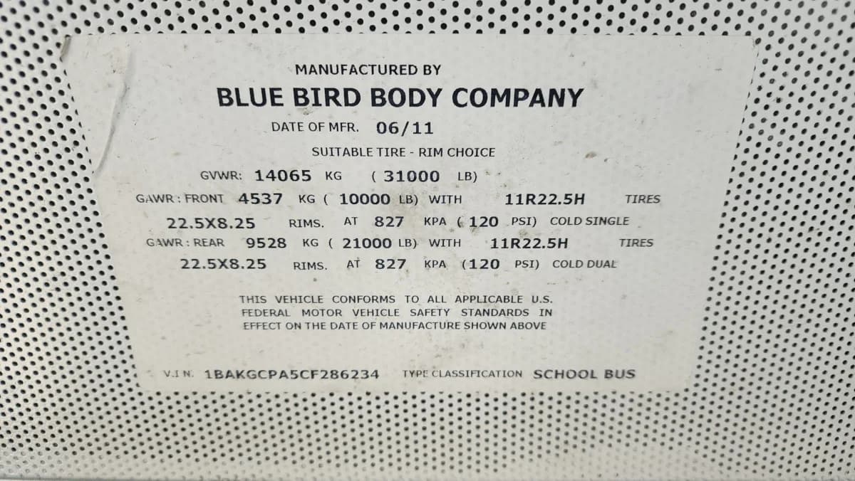 2012 Blue Bird 72P 25 Units Available - Image 23
