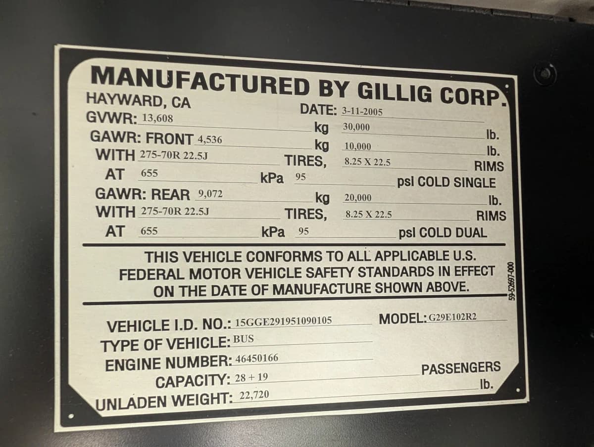 2005 GILLIG LOW FLOOR - Image 33