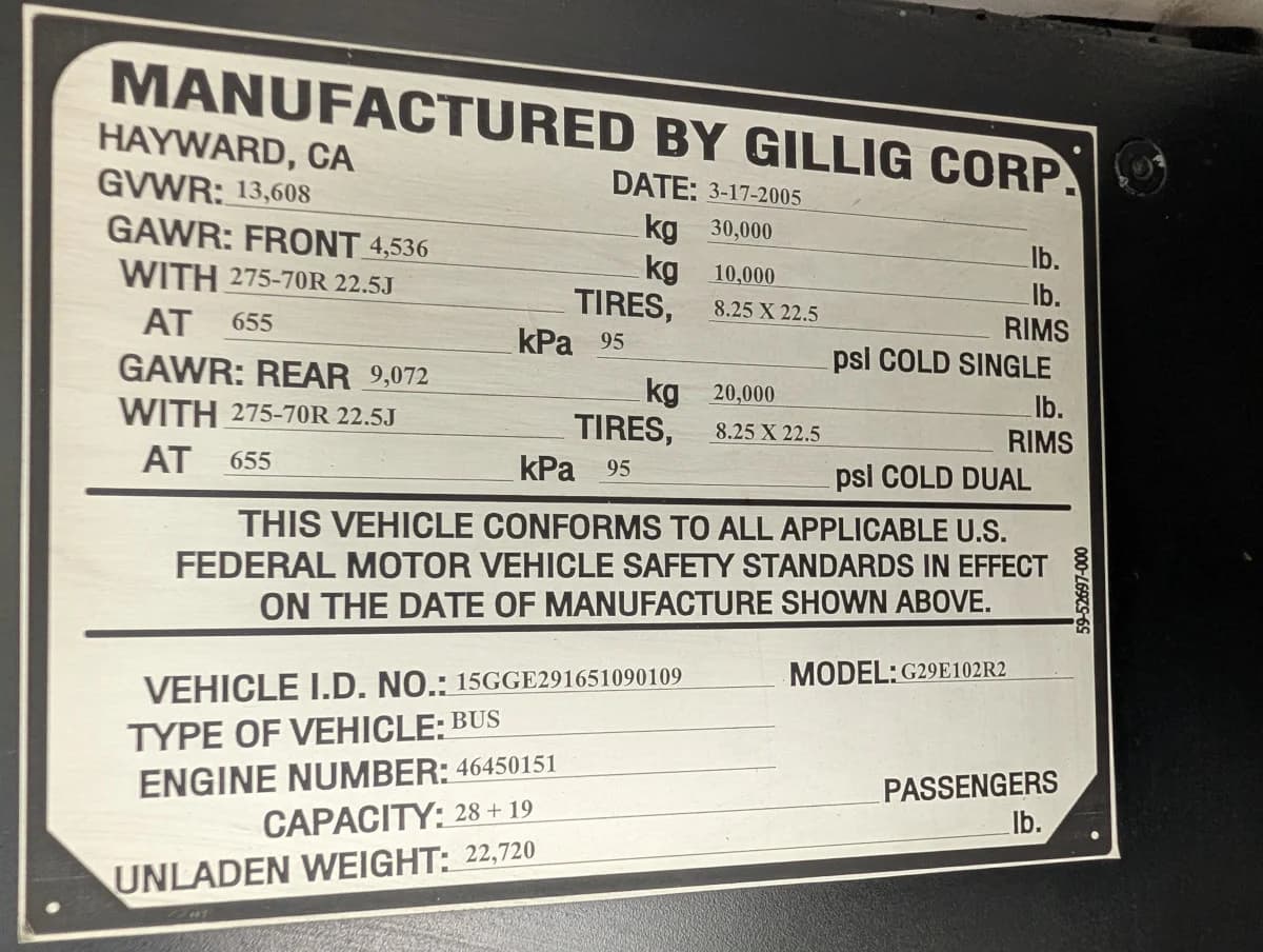 2005 GILLIG LOW FLOOR - Image 34