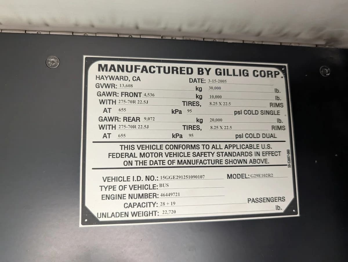 2005 GILLIG LOW FLOOR - Image 35