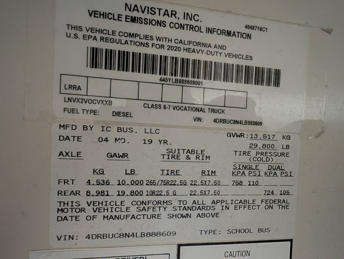 2020 International CE 72P - Image 23