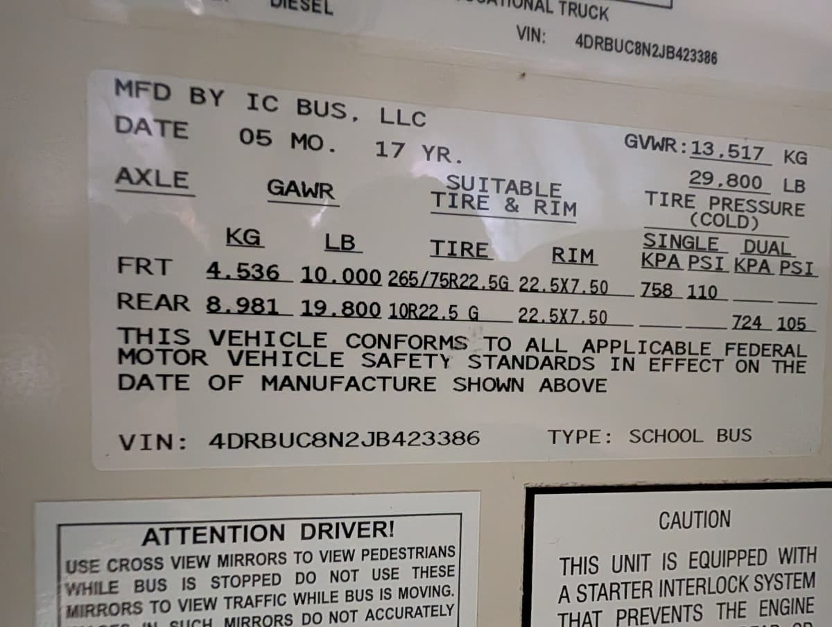 2018 International CE 77P - Image 19