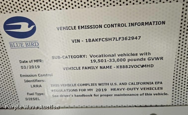 2020 BlueBird Vision school bus School Bus - Thumbnail 58 2020 BlueBird Vision school bus School Bus - Thumbnail 58