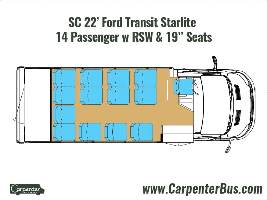 2023 Ford T350 Transit Starlite Transit Bus - Thumbnail 6 2023 Ford T350 Transit Starlite Transit Bus - Thumbnail 6