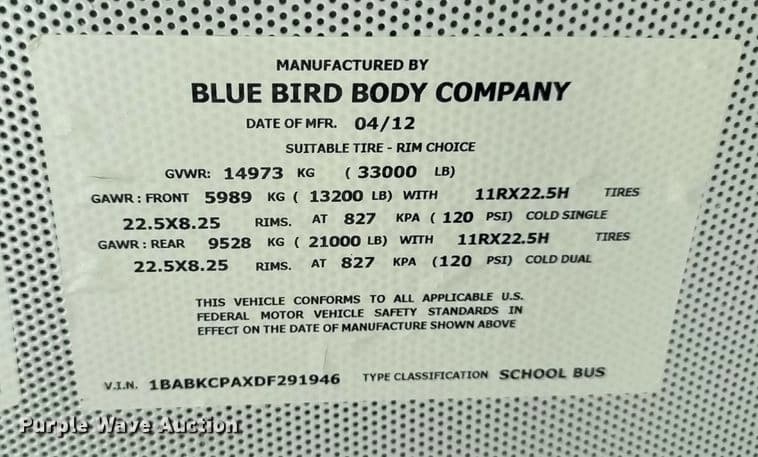 2013 Blue Bird All American school bus School Bus - Thumbnail 61 2013 Blue Bird All American school bus School Bus - Thumbnail 61