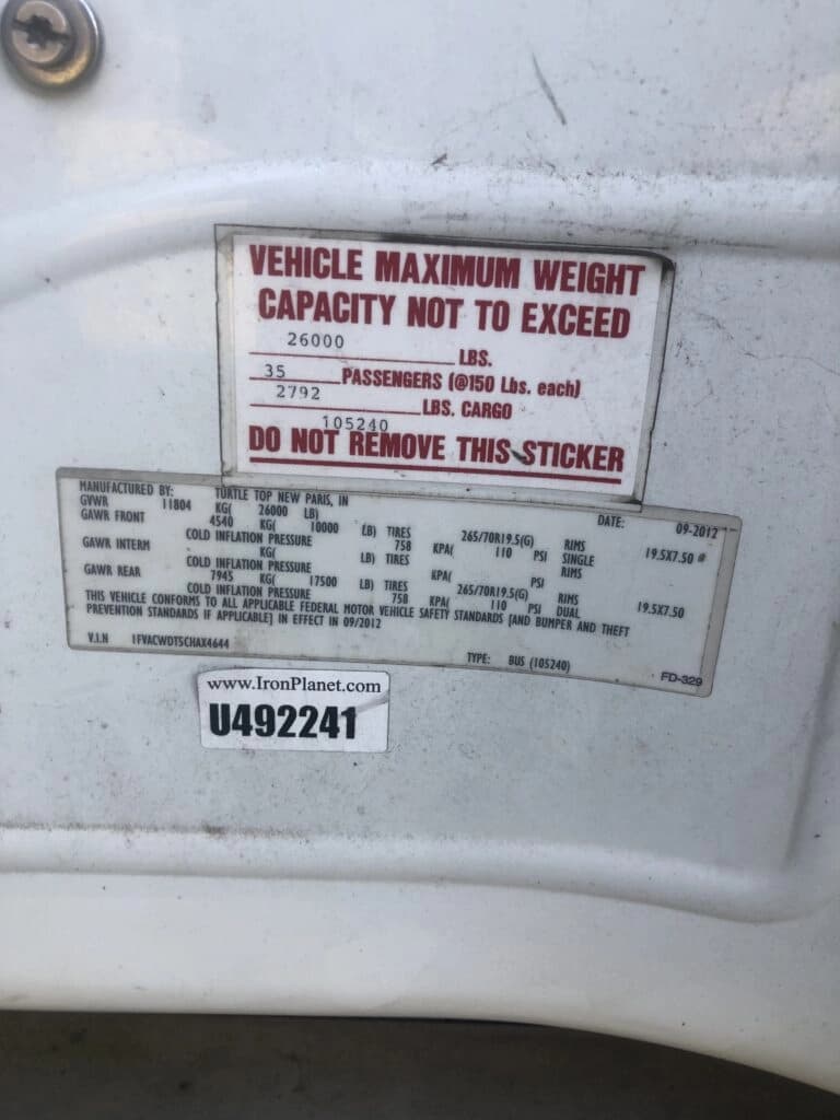 2012 Freightliner M2 Passenger Bus - Thumbnail 5 2012 Freightliner M2 Passenger Bus - Thumbnail 5