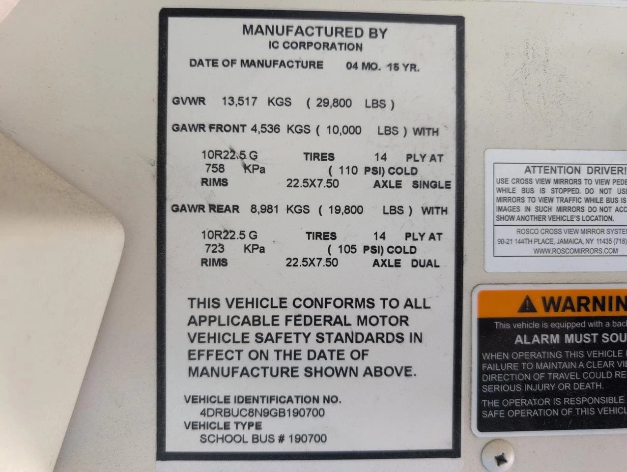 2016 IC INTERNATIONAL School Bus - Thumbnail 10 2016 IC INTERNATIONAL School Bus - Thumbnail 10