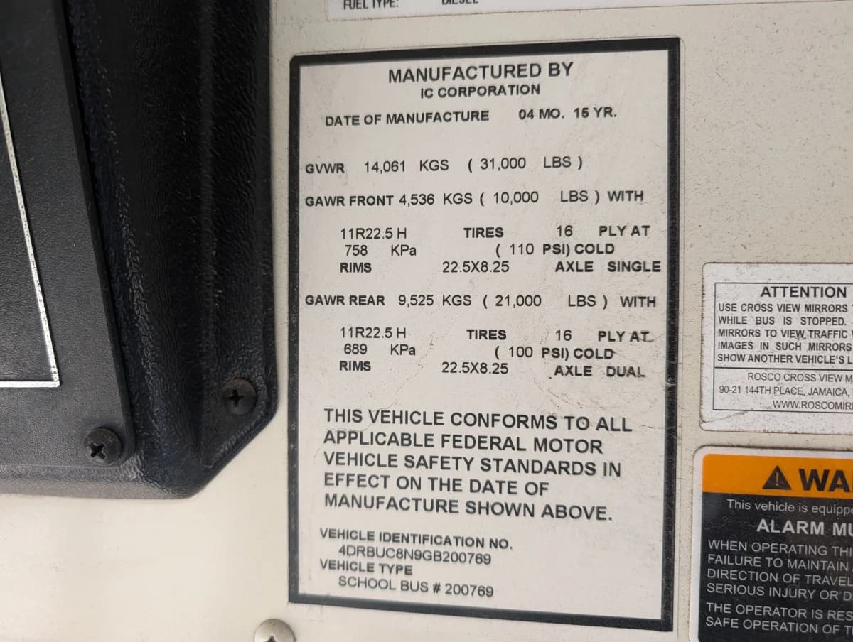 2016 International CE 72 Passenger - Image 28 2016 International CE 72 Passenger - Image 28