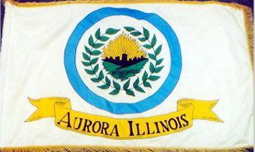 Aurora, Illinois city flag