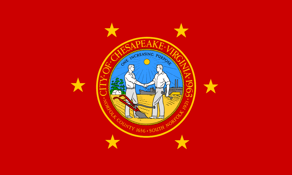 Chesapeake, Virginia city flag