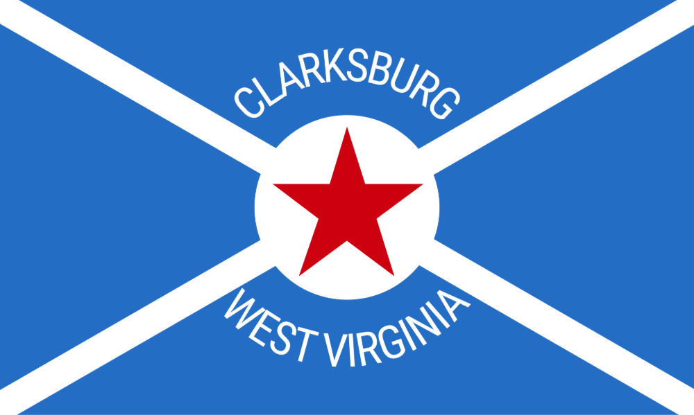 Clarksburg, West Virginia city flag