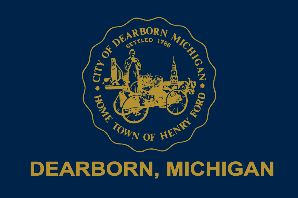 Dearborn, Michigan city flag