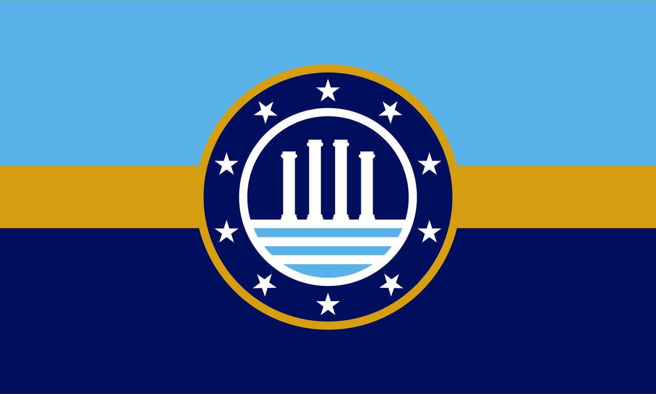 Evansville, Indiana city flag