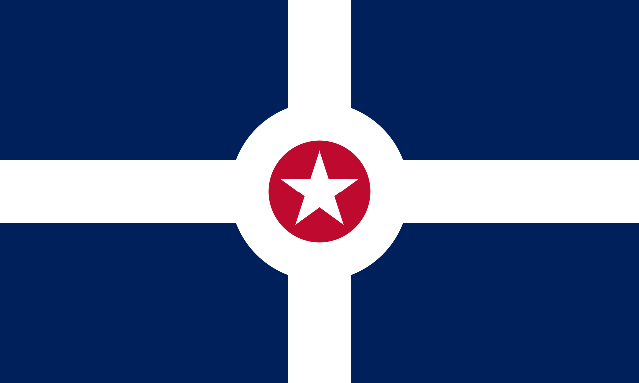 Indianapolis, Indiana city flag