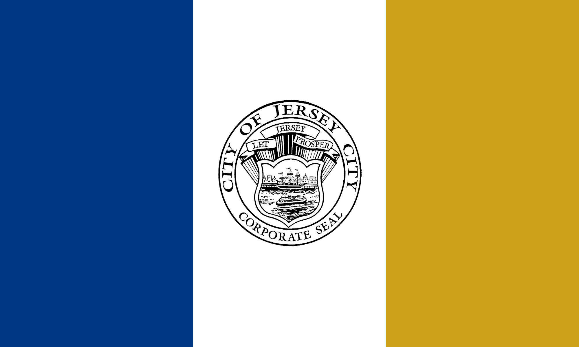 Jersey City, New Jersey city flag