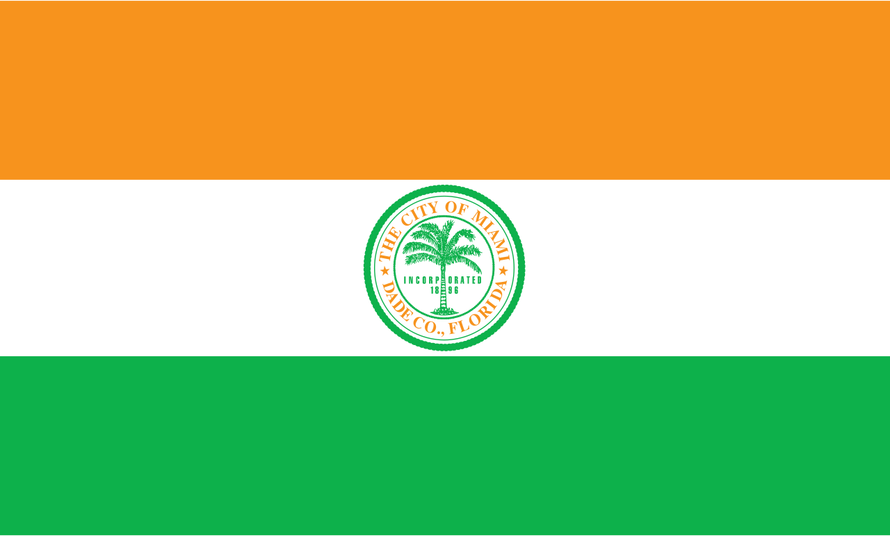 Miami, Florida city flag