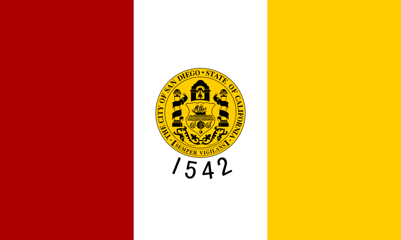 San Diego, California city flag