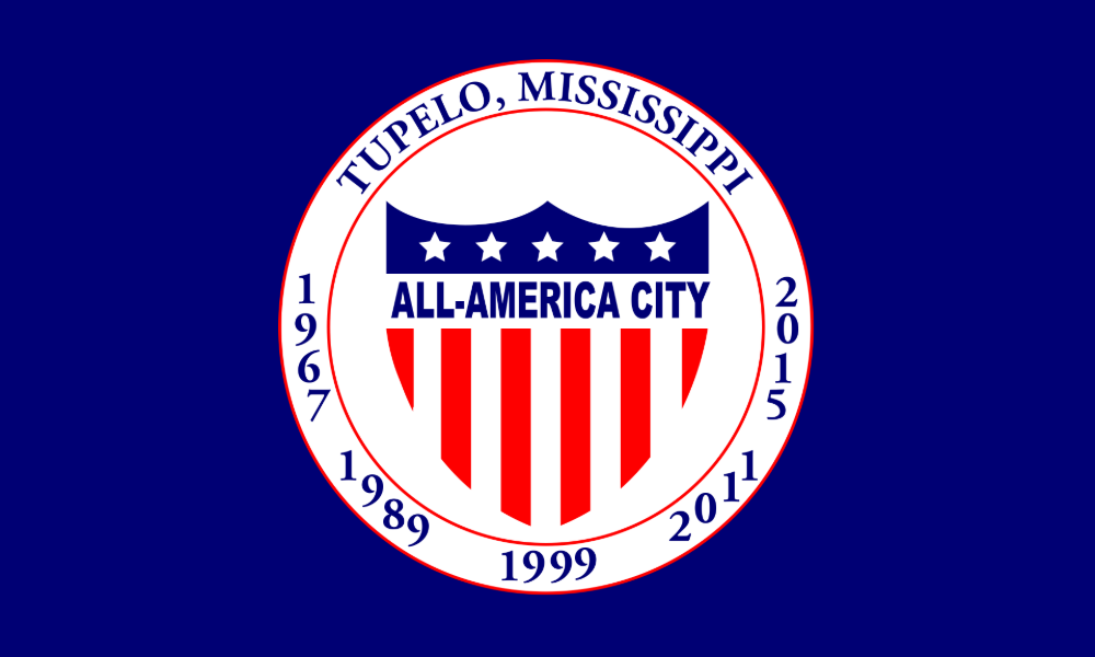 Tupelo, Mississippi city flag